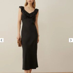 Reformation Cillian Dress Small Black